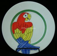 Fitz & Floyd PARROT IN RING Porcelain Salad Plate